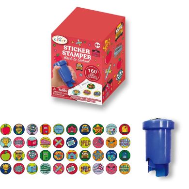 Штамп с наклейками Back to school Let's craft SSP001
