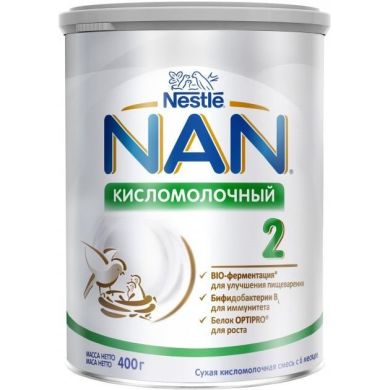 Кисломолочная смесь Nestle NAN 2 с 6 месяцев 400 г 12264295