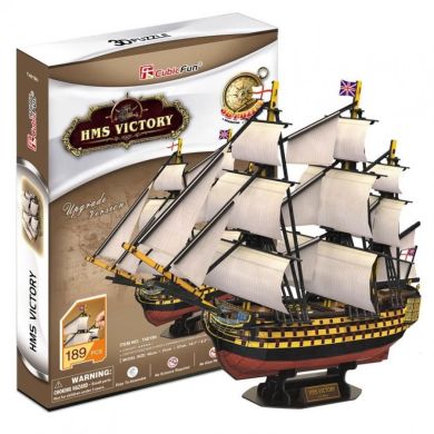Тривимірна головоломка-конструктор HMS Victory Cubic Fun T4019h