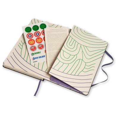 Записная книга Moleskine Avengers 13 х 21 см 240 страниц в линию Hulk LEAVQP060HU