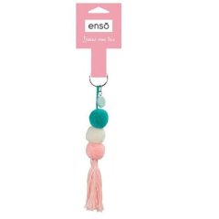 Брелок на ключи ENSO (Энсо) Трехцветные минипомпоны 9210223
