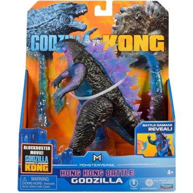 Фигурка Godzilla vs. Kong Годзилла с боевыми ранами и лучом, 15 см. Godzilla vs. Kong 35353