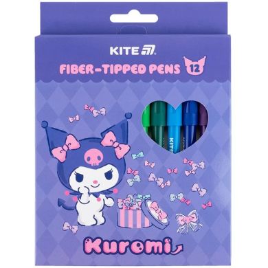 Фломастеры Kuromi 12 цветов Kite HK25-447-2