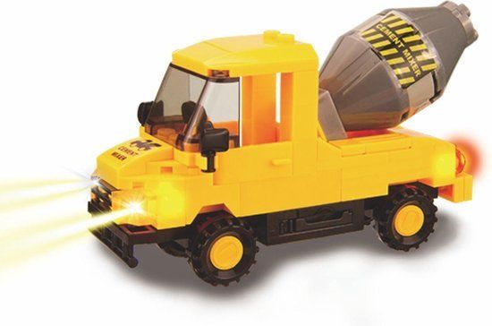 Конструктор электронный STAX Бетономешалка жёлтый LS-30802