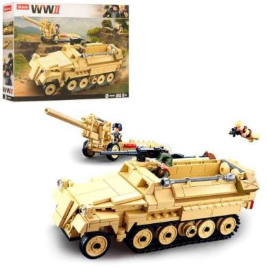 Конструктор SLUBAN M38-B0695 военная техника, 460 деталей, фигурки, кор., 38-28,5-7 см.