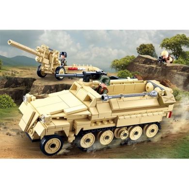 Конструктор SLUBAN M38-B0695 военная техника, 460 деталей, фигурки, кор., 38-28,5-7 см.