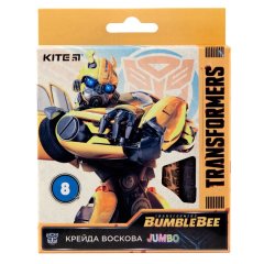 Крейда воскова Jumbo, 8 кольорів, Kite Трансформери BumbleBee Movie TF19-076