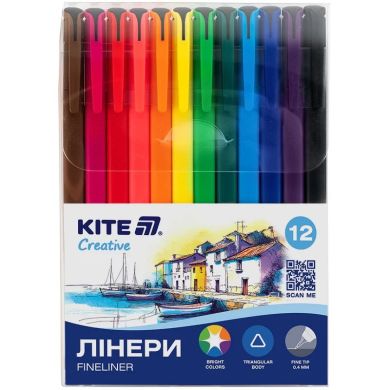 Линеры Kite Creative, набор 12шт K-1164