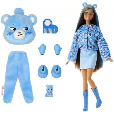 Кукла Barbie Cutie Reveal серии Care Bears мишка Буркотун JCN96