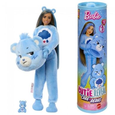 Кукла Barbie Cutie Reveal серии Care Bears мишка Буркотун JCN96