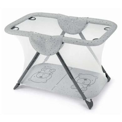 Манеж BREVETTATO, колір сірий з ведмедиком CAM B120-C262/NO120/