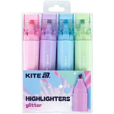 Маркер Highlighter, Kite Creative Glitter, набір 4-х K24-1146-4