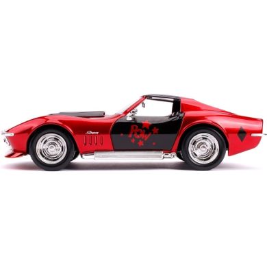 Машина металева Jada Chevrolet Corvette Stingray 1969 + фігурка Харлі Квінн 1:24 253255019