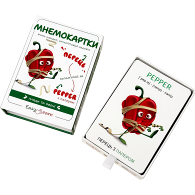Мнемокартки EasyLearn &laquo;Плоди та овочі&raquo; EL-002