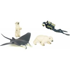Набор игрушек животных Морские обитатели в ассортименте KIDS TEAM Q9899-P26