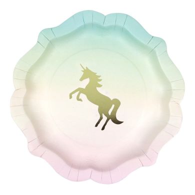 Одноразові тарілки Talking Tables We Heart Unicorns паперові 12 шт. UNICORN-PLATE