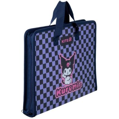Папка-портфель на блискавці, 1 відділ., A4, Kuromi Kite HK25-202-2