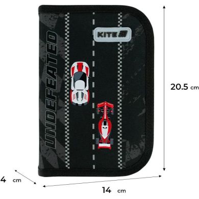 Пенал Kite 1 від., 1 відворот, без наповнення 621 Race&Win K26-621-4