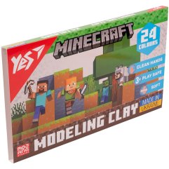 Пластилін YES, 24 кольори, 480г Minecraft YES 540682
