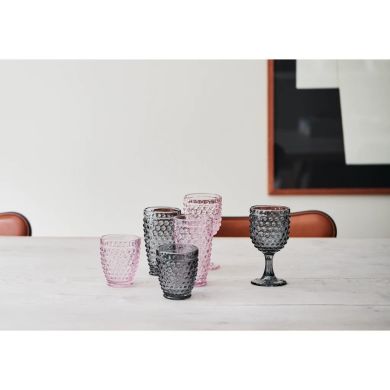 Склянка для води Bubble висока, рожева, 15 cm Bahne 4975267
