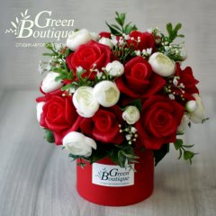 Сувенірна композиція Червоні троянди Green boutique 114