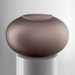 Ваза Pandora висота 18 см Бронза Сірий Атлас IVV 8508.2, 18