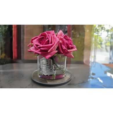 Аромат для приміщення 5 Троянд Magenta у прозорій склянці SILVER Cote noire GMR67