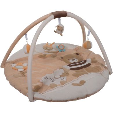 Детский коврик с дугой Bieco Bubu Мишка 90 см 02014000, Коричневый