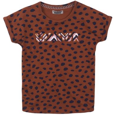Футболка детская DJ Dutchjeans коричневая в крапинку р. 146 E38000-45