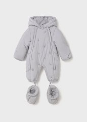 Комбінезон з капюшоном для новонароджених Mayoral 68 Сірий 2603
