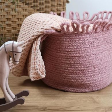 Корзина для хранения Nattiot Omala Rose розовая 30х30 см 1036010026
