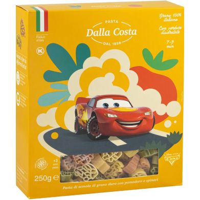 Макарони Dalla Costa Тачки 250 г (Cars) 8016419400302