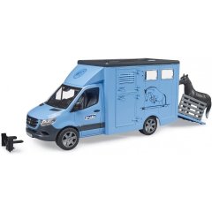 Набір іграшковий автомобіль Mercedes Benz Sprinter для первезення тварин з конем Bruder 02674