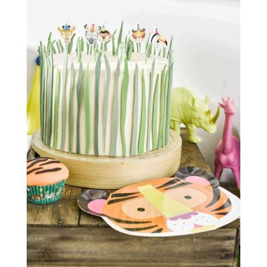 Одноразові фігурні тарілки Звірятка (12 шт), Talking Tables ANIMAL-PLATE 5052715099485