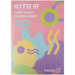 Цвет бумаги. двухстр. (14л/7цв),пастель, А4 Kite Fantasy Kite K22-427