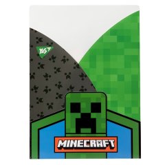 Папка-куток A4 Minecraft, 3 фігурних клапана YES 492086