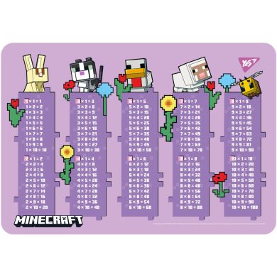 Підкладка пластикова для столу Yes Minecraft.Spring табл.множ. 492322