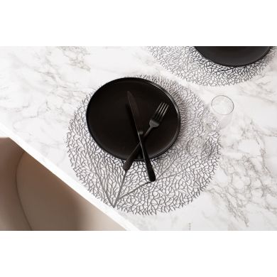 Плейсмат для сервировки CAPELINNI круг, 38 см, серебро ZICZAC ZZ0539SILVER