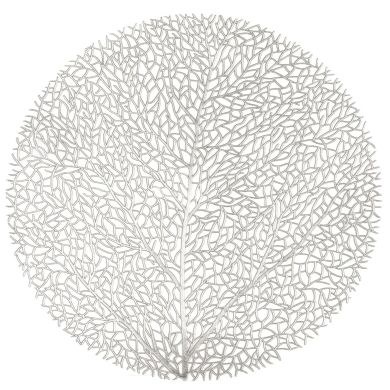 Плейсмат для сервировки CAPELINNI круг, 38 см, серебро ZICZAC ZZ0539SILVER