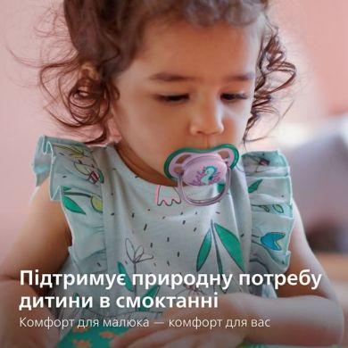 Пустушка Avent Ultra Air 6-18місяців, ортодонтична, 2 шт, для дівчат SCF085/61