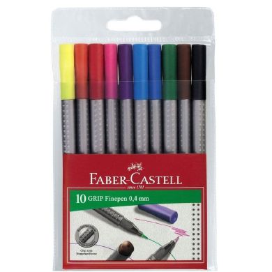 Ручка капиллярная Faber-Castell «Grip Finepen» 0,4мм Фиолетовая 22261