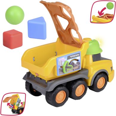 Самоскид АВС Сортер Гаррі, зі звук. та світл. ефект., 30 см, 12 міс.+ DICKIE TOYS 4115008
