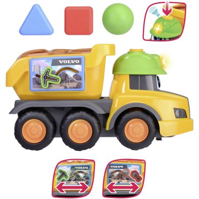 Самоскид АВС Сортер Гаррі, зі звук. та світл. ефект., 30 см, 12 міс.+ DICKIE TOYS 4115008