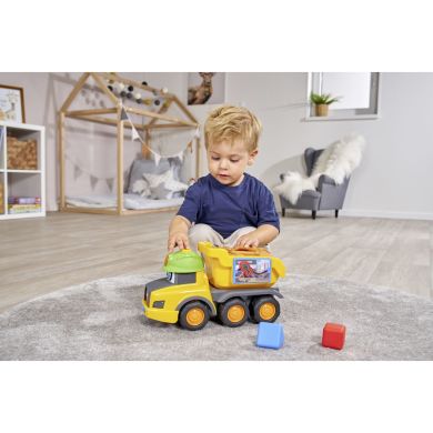 Самоскид АВС Сортер Гаррі, зі звук. та світл. ефект., 30 см, 12 міс.+ DICKIE TOYS 4115008