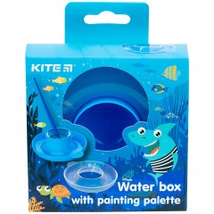 Стакан для малювання з палітрою, синій Kite K21-359
