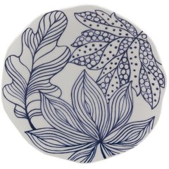 Тарілка Unitable Rose&Tulipani Leaves20 см Блакитний R1545003LE, 20