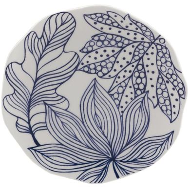 Тарілка Unitable Rose&Tulipani Leaves20 см Блакитний R1545003LE, 20