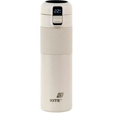 Термос с термодатчиком 450 мл, бежевый Kite K25-1227-1