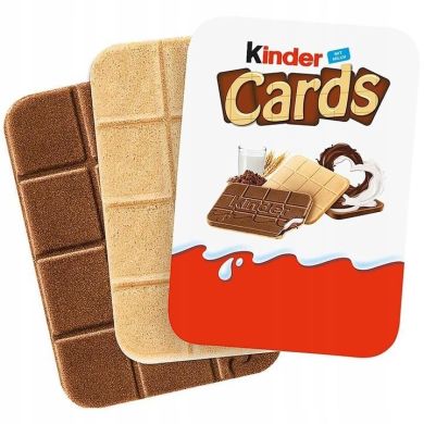 Вафли с молочной и какао начинкой Cards Kinder 8000500347508