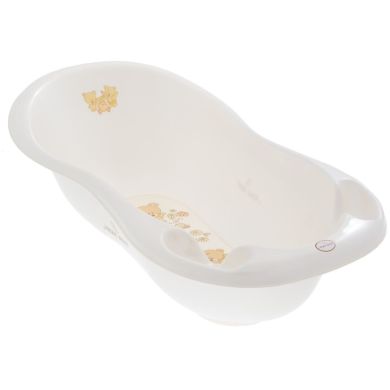 Ванночка 102 см LUX Ведмедики зі зливом Біла перлина TEGA BABY MS-005ODPŁYW-118, Білий